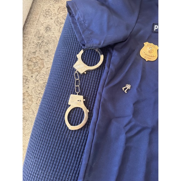 Spirit Halloween Police Costume Shirt Hat‎ Badge and Accessories Set Men S M - Picture 7 of 12